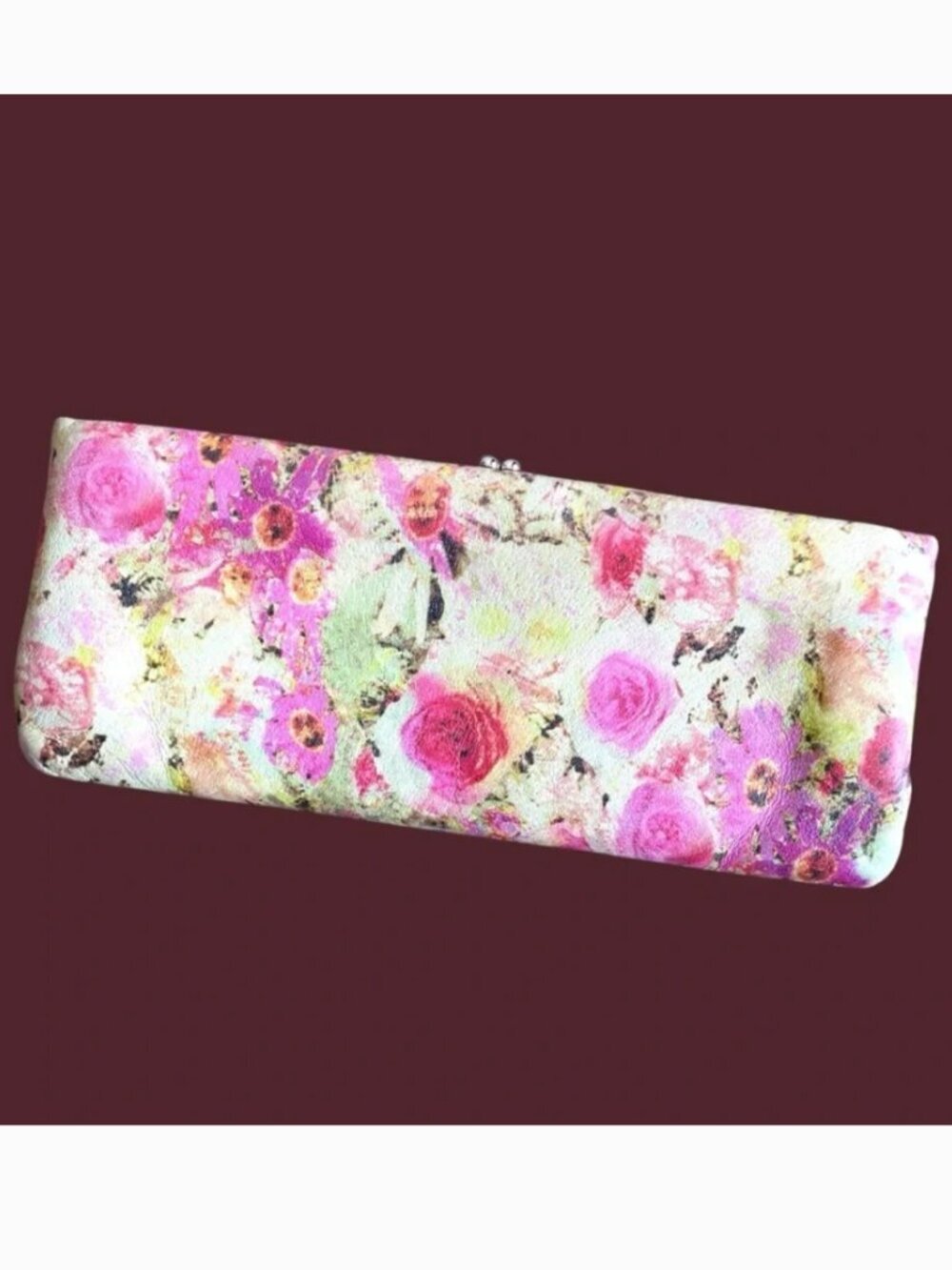 Hobo Vida Floral Leather Clutch Wallet